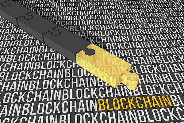 Digital network of connected blockchain nodes representing public transaction visibility